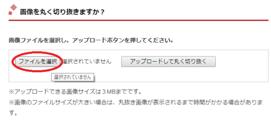 丸い形のプロフィールアイコンに便利 無料で使える 画像丸抜きくん